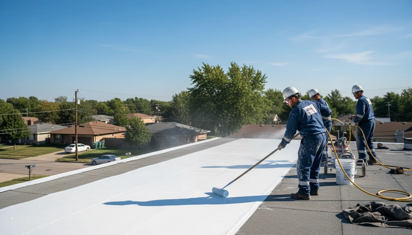 Commercial roof coating in Satanta, KS near me